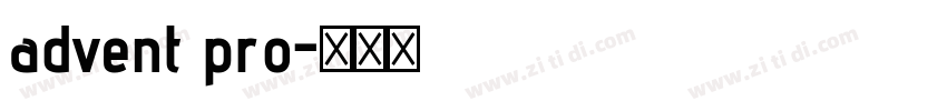 advent pro字体转换